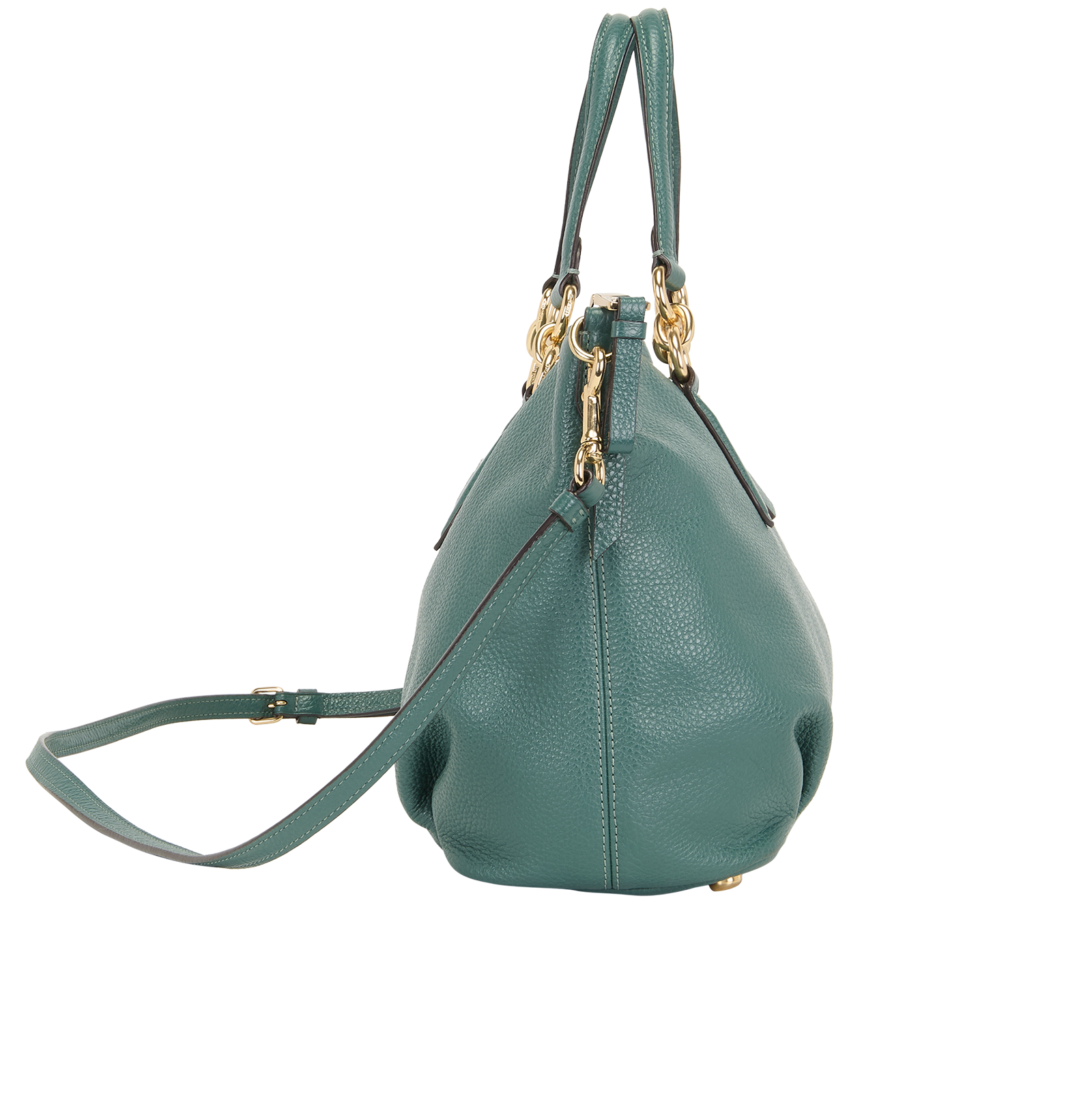 Kasey, &pound;120, Handbags, Green, Leather, Side view
